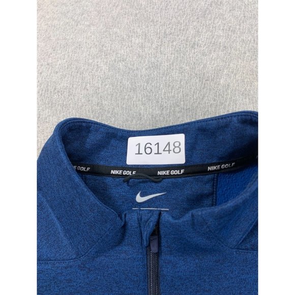 Nike 1/4 Zip Midweight Golf Pullover (Men's‎ Large) Blue - Picture 5 of 13